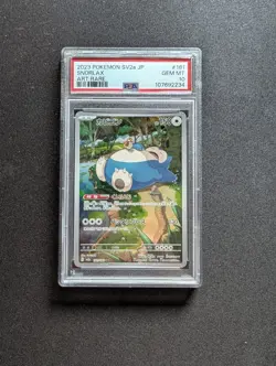 Pokemon Snorlax AR 181/165 SV2a Japanese Scarlet Violet 151 PSA 10 - Image 1