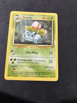 Ivysaur 30/102 - Base Set - Uncommon Vintage Pokemon Card WOTC NM - Image 1