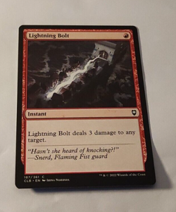 MtG Lightning Bolt (CLB-187) Common English MINT - Image 1