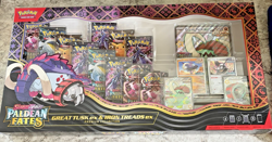 3X Pokemon TCG Paldean Fates Premium Collection Great Tusk ex Iron Treads ex - Image 2