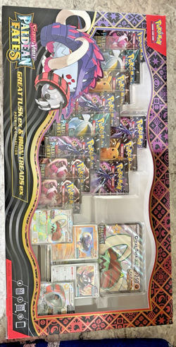 3X Pokemon TCG Paldean Fates Premium Collection Great Tusk ex Iron Treads ex - Image 4