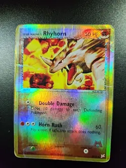 Pokemon Card - Team Magma's Rhyhorn Magma vs Aqua 38/95 Reverse Holo - Image 1
