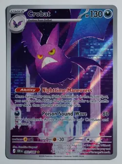 Crobat 093/086 Me04: Chaos Rising Holo Pokemon Illustration Rare 93/86 - Image 1