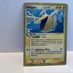 Pokemon TCG Pelipper Holo Card 14/17 Delta Species, Pop Series 5, LP Condition - Image 2