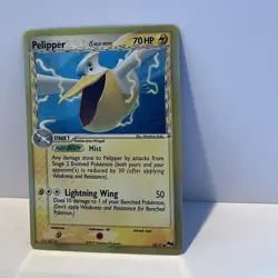 Pokemon TCG Pelipper Holo Card 14/17 Delta Species, Pop Series 5, LP Condition - Image 3