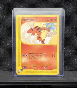 GROWLITHE 51/147 Aquapolis non-holo E-READER Pokemon TCG card NM CLEAN! - Image 1