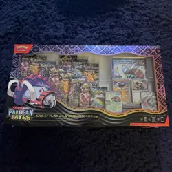 Pokemon TCG Scarlet & Violet Paldean Fates Great Tusk & Iron Treads ex Box - Image 1