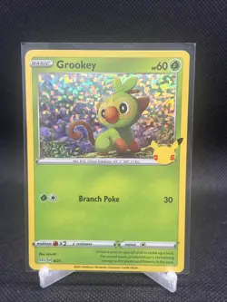 Grookey 008/025 Promo McDonald's 25th Anniversary Promos Pokemon Holo Near Mint - Image 1