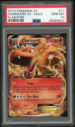 2014 Pokemon XY Flashfire Charizard Ex #11 PSA 10 - Image 1