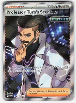 Professor Turo's Scenario 240/182 Ultra Rare Paradox Rift Pokemon Holo Near Mint - Image 1