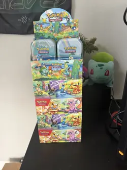 Pokemon Lot Empty Mini Tins 2 Prismatic Evolutions & Celebrations - Image 1