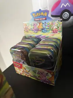Pokemon Lot Empty Mini Tins 2 Prismatic Evolutions & Celebrations - Image 3