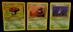 Pokemon 1st Edition Oddish Gloom Vileplume Evolution Set Jungle WOTC Vintage - Image 1
