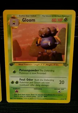 Pokemon 1st Edition Oddish Gloom Vileplume Evolution Set Jungle WOTC Vintage - Image 4