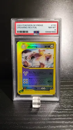 Pokemon card - Ursaring - Reverse Foil - Skyridge 110/144 - PSA 8 NM-MT - Image 3