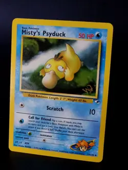 MISTY'S PSYDUCK (GOLD W-STAMP) 54/132 (NM) Gym Heroes Promo 2000 - Pokemon Card - Image 2