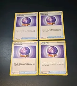 4x Fog Crystal 140/198 Pokemon Card TCG Chilling Reign Uncommon NM Authentic LP - Image 1