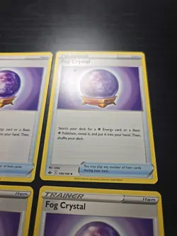 4x Fog Crystal 140/198 Pokemon Card TCG Chilling Reign Uncommon NM Authentic LP - Image 3