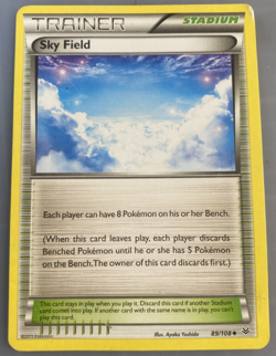 Sky Field 89/108 Pokemon TCG XY Roaring Skies 2015 Uncommon LP/MP English - Image 1
