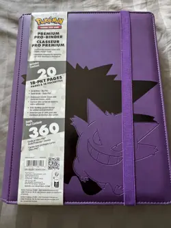 Gengar Pokemon Premium Pro Binder **does not zip** - Image 1