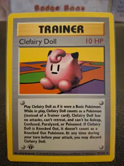 Pokemon TCG Clefairy Doll Base Set 1st Edition (Shadowless Border) - Image 4