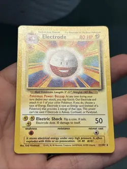 Pokemon TCG Electrode 1999 Base Set 21/102- NM - Image 2