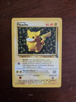 Vintage Pikachu #1 Wizards Black Star Promo Pokemon Card 1999 WOTC Rare LP/NM - Image 1