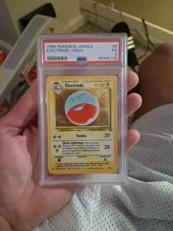 Electrode — Jungle Holo Rare Pokemon Card — PSA 5 — Vintage WOTC Graded Card - Image 1
