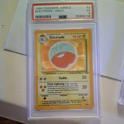 Electrode — Jungle Holo Rare Pokemon Card — PSA 5 — Vintage WOTC Graded Card - Image 2