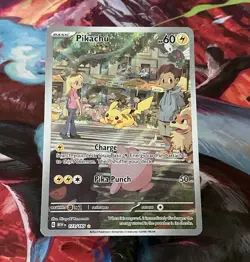 Pikachu 173/165 Sv: Scarlet & Violet 151 Illustration Rare Holo ENG 60 HP - Image 1