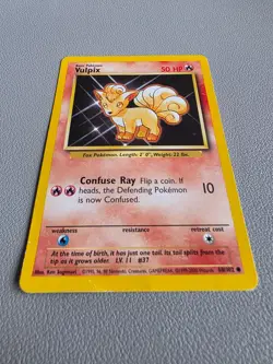 1999-2000 Vulpix 68/102 Common Pokemon Card Base Set Regular LP - Image 1