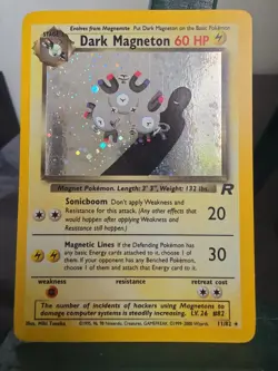 Pokemon TCG Team Rocket Dark Magneton 11/82 Holo Rare English WOTC 2000 60 HP - Image 2