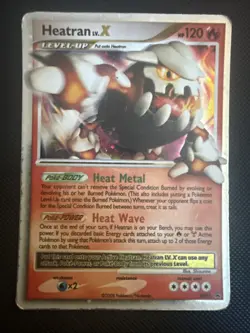 Heatran LV.X DP31 - Diamond and Pearl Black Star Promo Holo Pokemon - MP/HP - Image 1