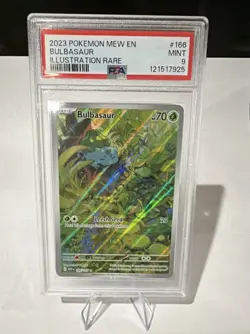 Pokemon Bulbasaur 166/165 Sv: Scarlet & Violet 151 PSA 9 IR Holo ENG - Image 1