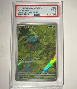 Pokemon Bulbasaur 166/165 Sv: Scarlet & Violet 151 PSA 9 IR Holo ENG - Image 2