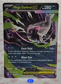 *Prerelease* Mega Darkrai ex 048/084 NM - Pokemon TCG Pitch Black - Image 1