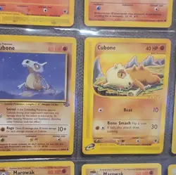 Pokemon TCG 9-Card Lot Base Set/Expedition E-Reader RARE CUBONE - Image 5