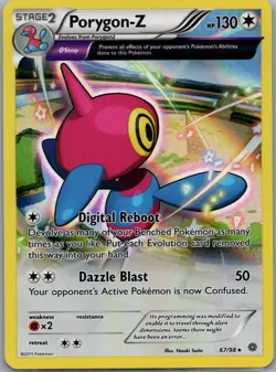 Porygon-Z 67/98 Rare Ancient Origins Pokemon Reverse Holo Near Mint - Image 1