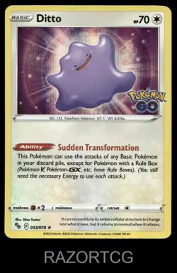 DITTO 053/078 HOLO R POKEMON GO POKEMON NM/M - Image 1