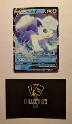Pokemon TCG Alolan Vulpix V 033/195 Silver Tempest - Image 1