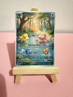 Slowpoke Psyduck Magikarp Poliwag Pokemon Card DISPLAY ART CARD - Image 1
