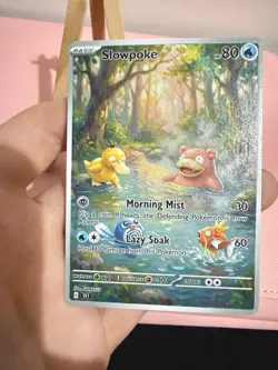 Slowpoke Psyduck Magikarp Poliwag Pokemon Card DISPLAY ART CARD - Image 2