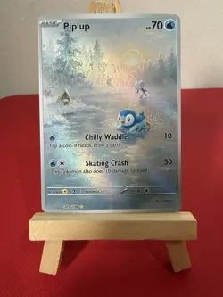 Piplup Snorunt Eiscue Snow Pokemon Card DISPLAY ART CARD - Image 1