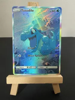 Totodile Pokemon Card DISPLAY ART CARD - Image 1