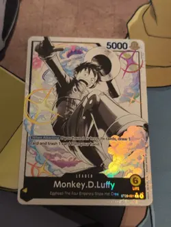 Monkey.D.Luffy ST29-001 Alt Art Foil Parallel Leader One Piece TCG - Image 1