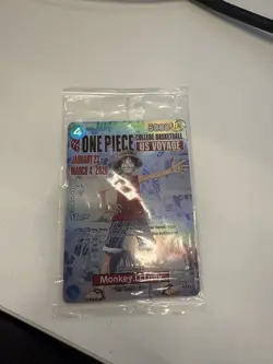 One Piece Monkey D. Luffy US Voyage College Basketball Promo Card- Sealed / Mint - Image 1