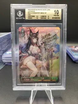 Weiss Schwarz 2022 Azur Lane Amagi SP Signed BGS 10 Pristine - Image 1