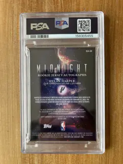 2025-26 Topps Midnight Dylan Harper Jersey Auto RC #RJA-DH Spurs PSA 10 - POP 1 - Image 5