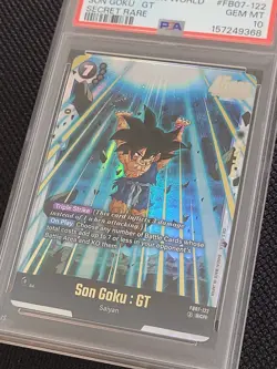 PSA 10, Son Goku : GT FB07-122, Secret Rare, Wish For Shenron, DBS Fusion World - Image 3
