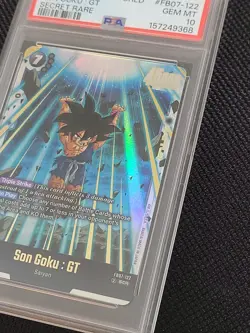 PSA 10, Son Goku : GT FB07-122, Secret Rare, Wish For Shenron, DBS Fusion World - Image 4